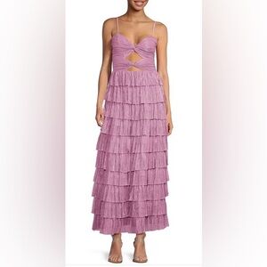 Gianni Bini Lavender Tiered Maxi Dress